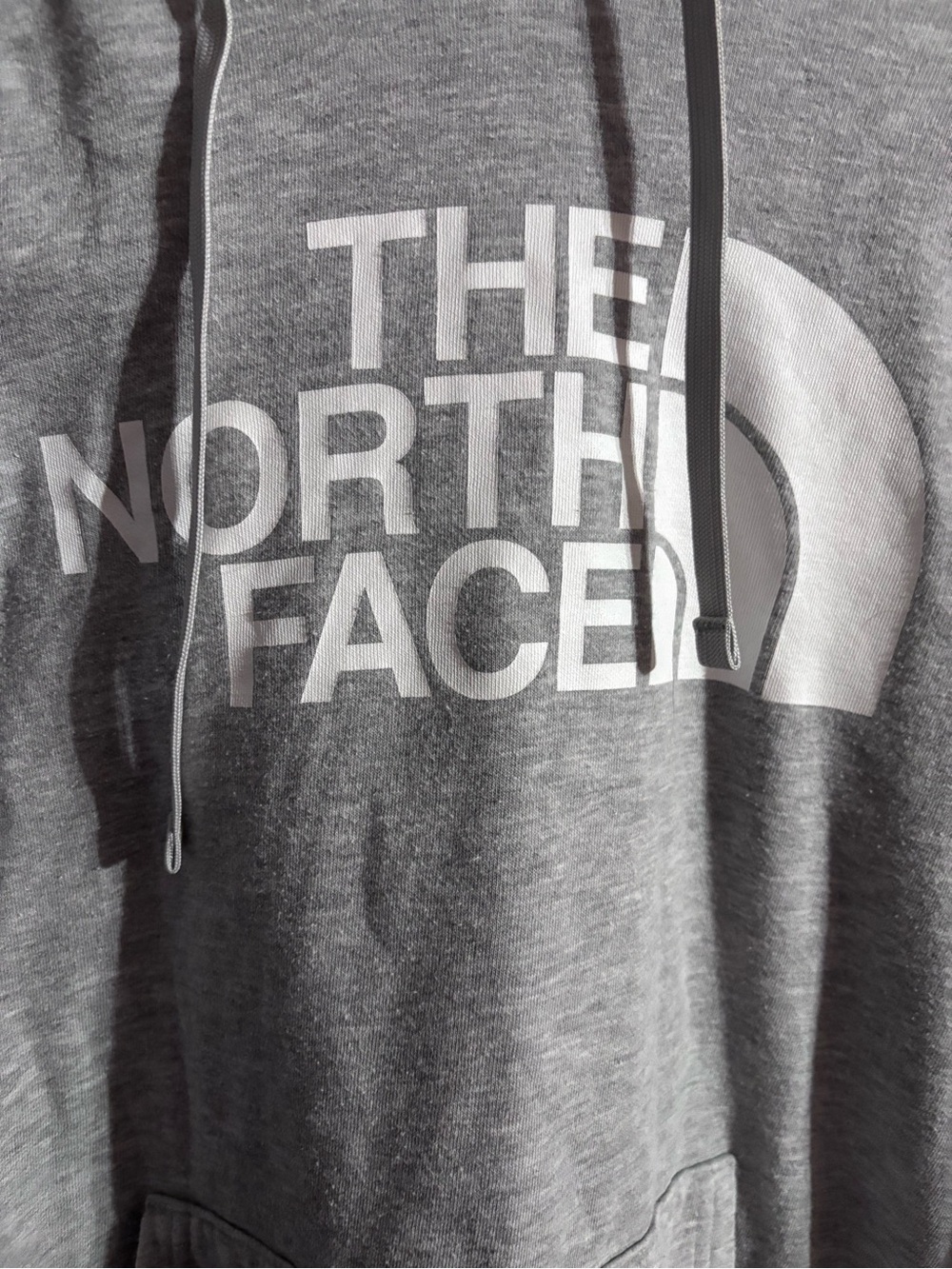 The North Face Woman's Gray Logo Hoodie Sweatshirt